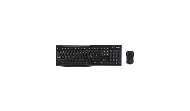 Logitech Keyboard MK270 black US/Int Layout