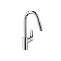 Hansgrohe Focus M41 Single lever kitchen mixer 240, pull-out spray, 2jet 31815000