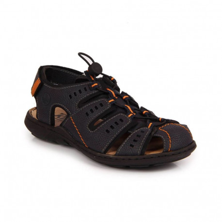Rieker M 22021-14 navy blue closed sandals (42)