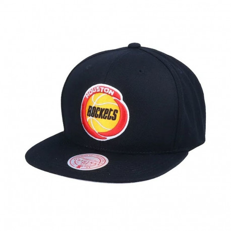 Mitchell & Ness NBA Houston Rockets Top Spot Snapback Hwc Rockets Cap HHSS2976-HROYYPPPBLCK (OSFM)