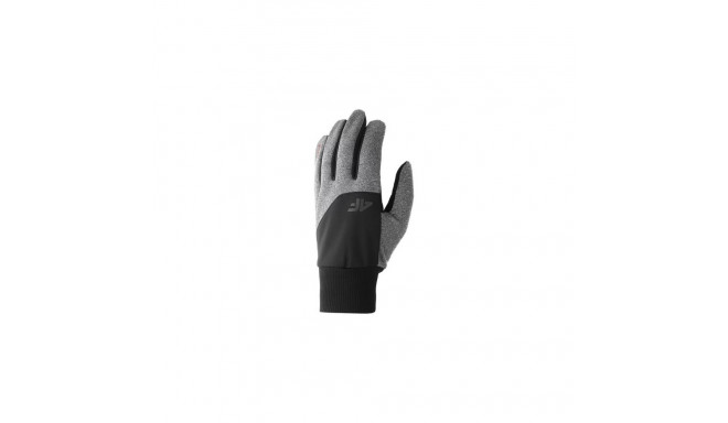 Gloves 4F M H4Z22-REU003 gray melange (L)