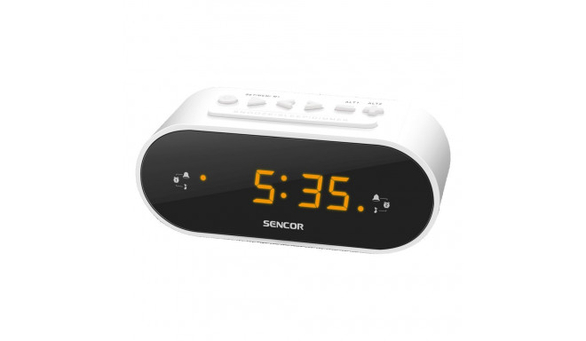 Radio alarm clock Sencor, white