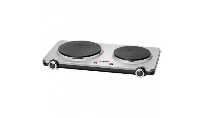 Double hotplate Bomann, stainless steel/black