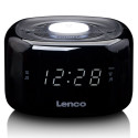 Kellraadio öövalgustiga Lenco CR12BK, must