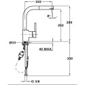 Segisti Teka ARK938TG must graniit