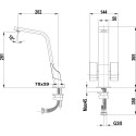 Sink tap Teka ICT 915 brass