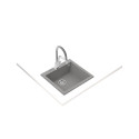 Sink Teka Forsquare 50.40TG stone grey