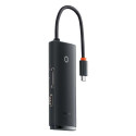 Baseus HUB Lite Series 5-in-1 Multifunctional (Type-C to 2x USB 3.0 / Type-C / HDMI 1.4 / SD/TF) Bla