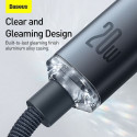 Baseus Type-C - Lightning cable, Crystal Shine Series Fast Charging Data Cable 20W 2m Black (CAJY000 Baseus Type-C - Lightning cable, Crystal Shine Series Fast Charging Data Cable 20W 2m Black (CAJY000