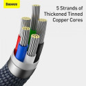 Baseus Type-C - Lightning cable, Crystal Shine Series Fast Charging Data Cable 20W 2m Black (CAJY000 Baseus Type-C - Lightning cable, Crystal Shine Series Fast Charging Data Cable 20W 2m Black (CAJY000