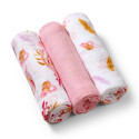 BabyOno bamboo diapers 3 pcs, pink 397/07