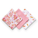 BabyOno bamboo diapers 3 pcs, pink 397/07