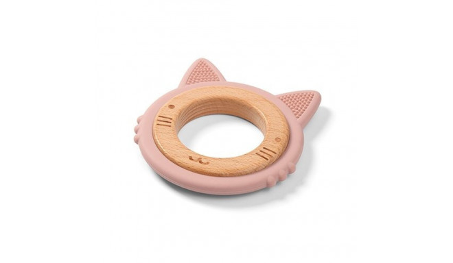 Wooden & silicone teether KITTEN 1076/02