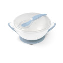 Baby suction bowl with spoon, blue, 1063/05