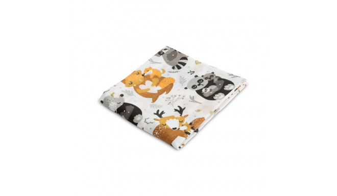 MUSLIN DIAPERS RACCOONS 70 X 80