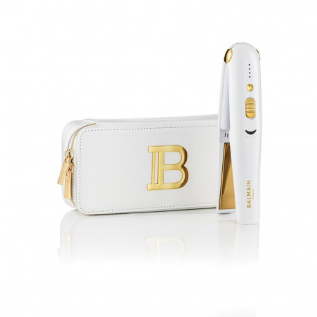 BALMAIN HAIR juhtmevaba titanium sirgendaja valge kuld  / Titanium Cordless Straightener Gold & Whit