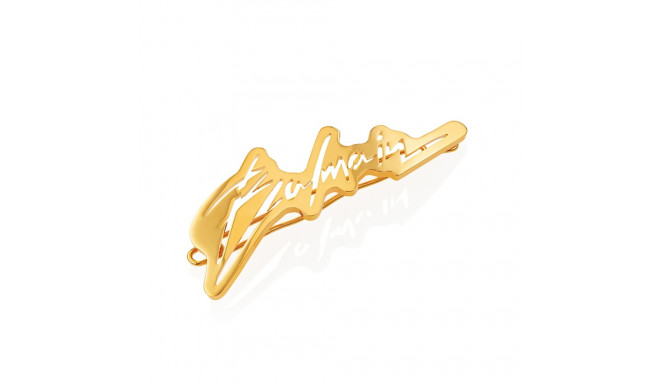 BALMAIN HAIR 18K kullaga Signatuur logo, juukseklamber M / Slide Signature Logo 18K Gold, M