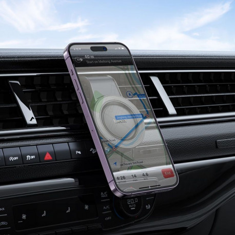 Magnetic car phone holder compatible with Magsafe Hoco air vent H59 black