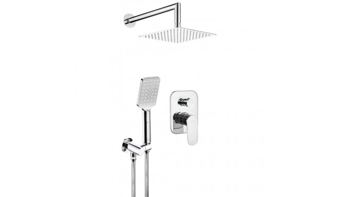 Concealed shower set