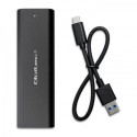 Qoltec 50311 andmekandja korpus SSD korpus Must M.2