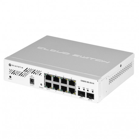 Mikrotik CSS610-8G-2S+IN network switch Gigabit Ethernet (10/100/1000) Power over Ethernet (PoE) Whi