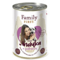 FAMILY FIRST Täiskasvanud Kalkun peterselliga - Märg koeratoit - 400 g