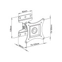 Techly seinakinnitus LCD LED 13-30" täisliikuv valge ICA-LCD 201WH