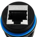 Techly IWP-MD C6-IP68T kaabli soovahetaja RJ-45 Must