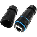 Techly IWP-MD C6-IP68T kaabli soovahetaja RJ-45 Must