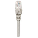 Intellinet Network Patch Cable, Cat6, 1m, Grey, CCA, U/UTP, PVC, RJ45, Gold Plated Contacts, Snagles