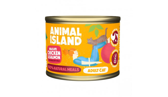 ANIMAL ISLAND Chicken with salmon - wet cat food - 200 g