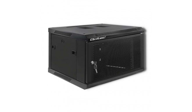 Qoltec 54489 RACK 19" cabinet | 6U | 600 x 370 x 600 | Perforated door