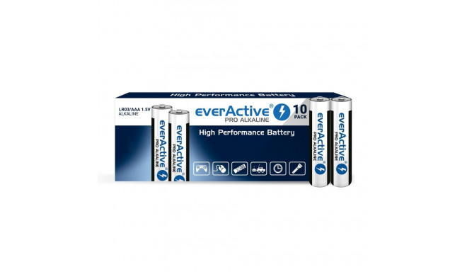 Aluseline patareid everActive Pro Alkaline LR03 AAA - kiles - 10 tükki