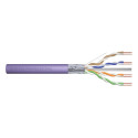 DIGITUS Cat.6 paigalduskaabel, F/UTP, B2ca, AWG23/1, LSOH, 100m, lilla, foolium
