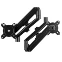 Maclean 2 monitori kinnitus, gaasvedru, 13"-27", 7kg, must, MC-861N