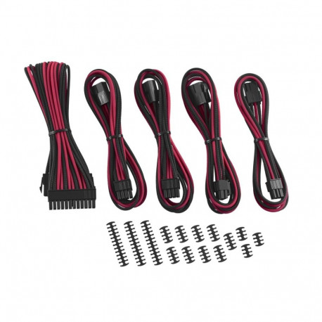 CableMod Classic ModMesh kaablipikenduste komplekt - 8+6 seeria - must/punane