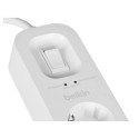 Belkin SRB001VF2M ülepinge kaitse Valge 4 pistikupesa 2 m