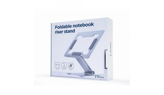 Gembird NBS-D1-03 laptop stand Silver 39.6 cm (15.6")