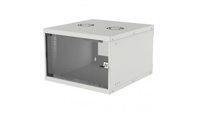 Intellinet 19" Network Cabinet - Wall Mount (Basic), 6U, 400mm Deep, Grey, Flatpack, Max 50kg, Usabl