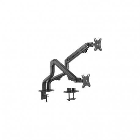 Gembird MA-DA2-02 Adjustable desk 2-display mounting arm (tilting), 17”-32”, up to 8 kg
