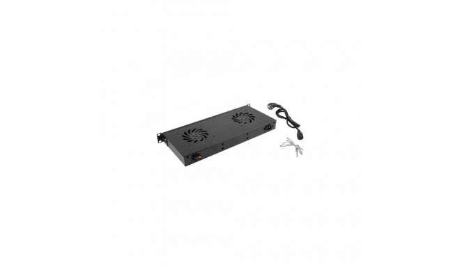 Lanberg AK-1502-B rack accessory Fan panel