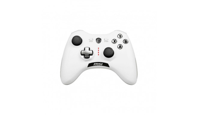 MSI FORCE GC20 V2 WHITE Gaming Controller 'PC and Android ready, Wired, adjustable D-Pad cover, Dual