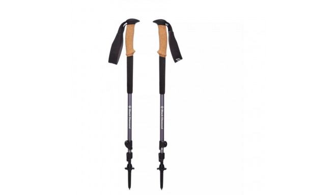 Black Diamond Trail Cork Granite Trekking Poles Black 140 cm