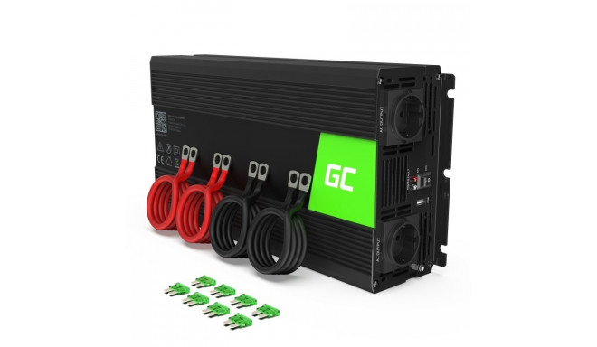 Green Cell INV12 toiteadapter/inverter auto 3000 W must