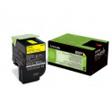 Lexmark 802Y toonerikassett 1 tk Originaal Kollane