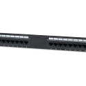 Intellinet Patch Panel, Cat6, UTP, 16-Port, 1U, Black