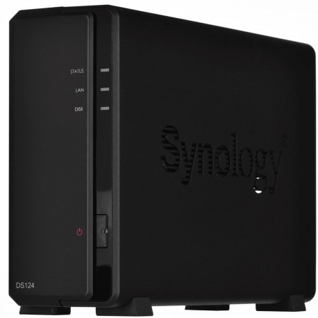 Synology DiskStation DS124 NAS/salvestusserver lauaarvuti Ethernet LAN must RTD1619B