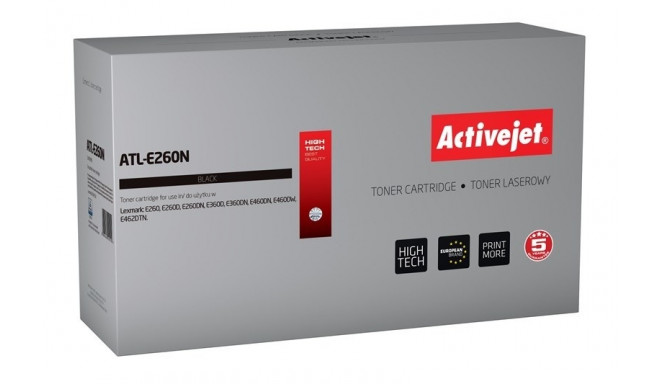 Activejet ATL-E260N Toner (replacement for Lexmark E260A11E; Supreme; 3,500 pages; black)