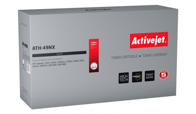 Activejet ATH-49NX Toner (replacement for HP 49X Q5949X, Canon CRG-708H; Supreme; 6000 pages; black)