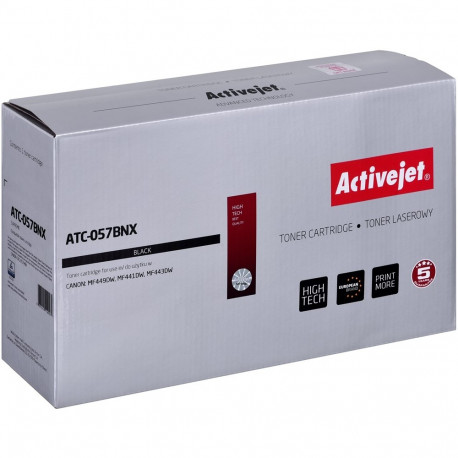 Activejet ATC-057BNX tooneri kassett (asendus Canon CRG-057HBK; CRG-057H; Supreme; 10000 lehte; must